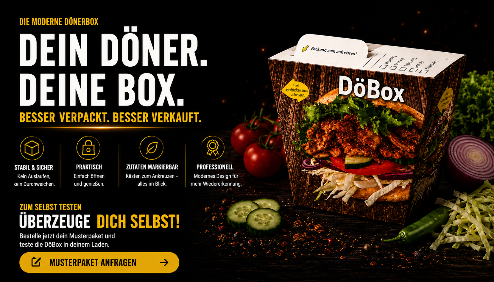 DöBox® | Moderne Dönerbox, Döner Verpackung & Take-away Box kaufen – Doebox