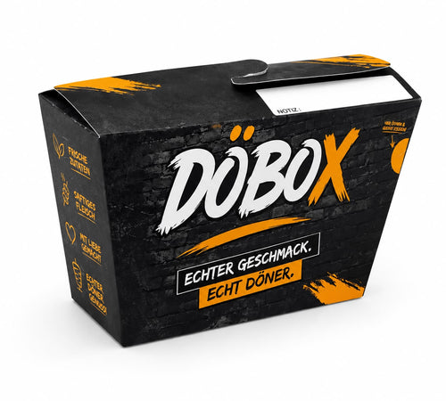 DÖBOX Original Dönerverpackung – stabile Box für die Gastronomie